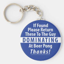 Beer Pong Dominance Key Chain keychains