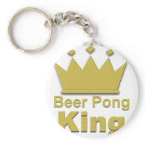 Beer Pong King #2 Key Chains