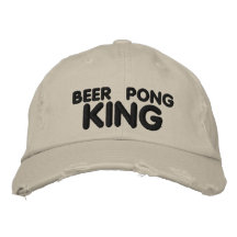 Beer Pong King Baseball Cap