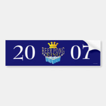 Beer Pong King Bumper Sticker
