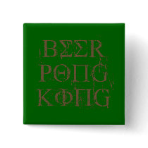 BEER PONG KING buttons by Shirtuosity BEER PONG KING buttons