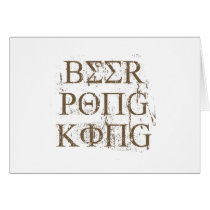 BEER PONG KING cards