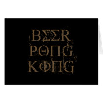 BEER PONG KING cards