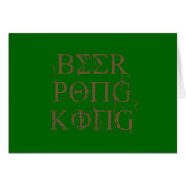 BEER PONG KING cards