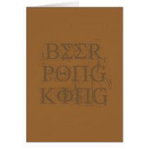 BEER PONG KING cards