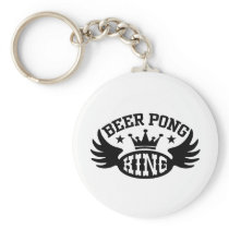 Beer Pong King Keychain