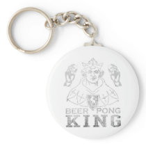 Beer Pong King Key Chains