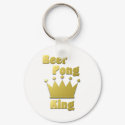 Beer Pong King keychains by CulturalPerspective6 Beer Pong King keychains