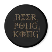 BEER PONG KING magnets by Shirtuosity BEER PONG KING magnets