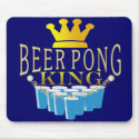 Beer Pong King mousepads