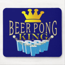 Beer Pong King mousepads