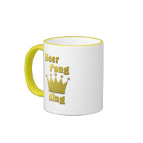 Beer Pong King mugs