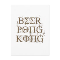 BEER PONG KING postcards
