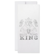 Beer Pong King Custom Rack Cards