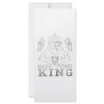 Beer Pong King rack cards