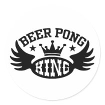 Beer Pong King Sticker