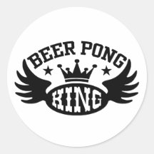 Beer Pong King Sticker