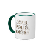 BEER PONG KING T-shirt mugs