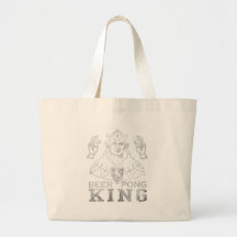 Beer Pong King Tote Bag