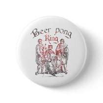 Beer Pong Kings buttons by Drinking_Shirts Beer Pong Kings buttons