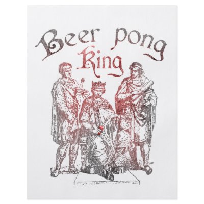 Beer Pong Kings Flyer Design by Drinking_Shirts