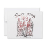 Beer Pong Kings Custom Invitations