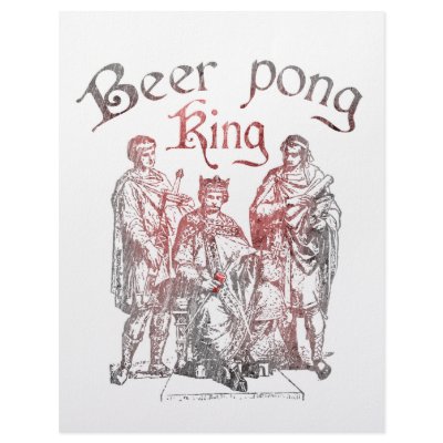 Beer Pong Kings Personalized Letterhead by Drinking_Shirts