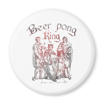 Beer Pong Kings magnets by Drinking_Shirts Beer Pong Kings magnets