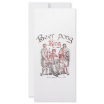 Beer Pong Kings Rack Card Design