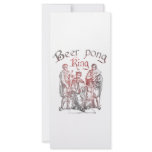 Beer Pong Kings rack cards