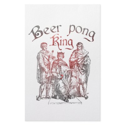 Beer Pong Kings Stationery Design by Drinking_Shirts