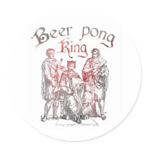 Beer Pong Kings stickers
