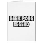 Beer Pong Legend Cards