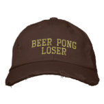 Beer Pong Loser embroidered hats