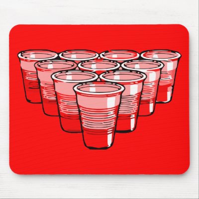 beer pong mouse pad by asyrum