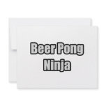 Beer Pong Ninja Custom Invite