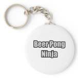 Beer Pong Ninja Keychain