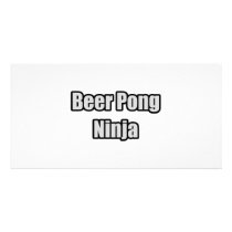 Beer Pong Ninja photo cards