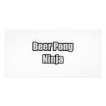 Beer Pong Ninja Photo Card