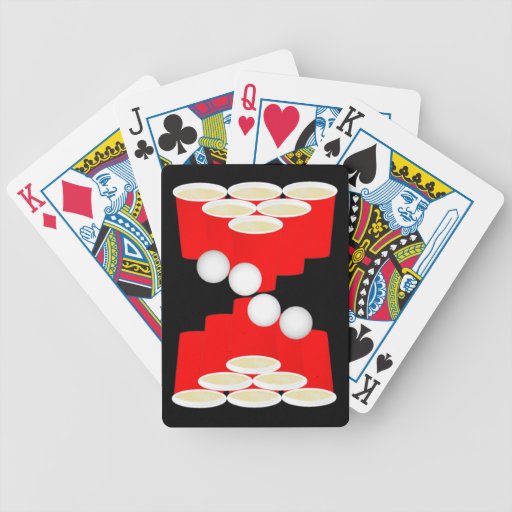 Beer Pong Playing Card Deck Reversible Zazzle