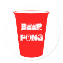 beer pong stickers