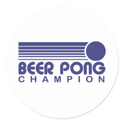 Beer Pong Sticker
