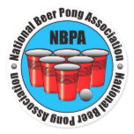 Beer Pong Round Stickers
