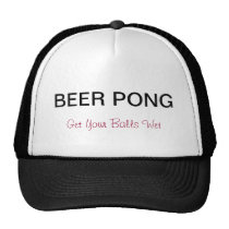 Beer Pong Truckers Hat hats