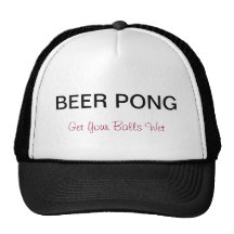Beer Pong Truckers Hat