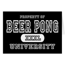 Beer Pong University Dark cards by universityshirts Beer Pong University Dark cards