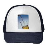 Beer poured into glass hats