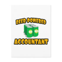 Beer-Powered Accountant Post Card