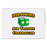Beer-Powered Air Traffic Controller Greeting Cards