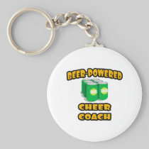 Beer-Powered Cheer Coach Key Chain